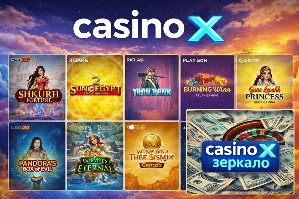 Слоты Casino-X - провайдеры Microgaming, NetEnt, Quickspin, Playson и механики с RTP 96-97%